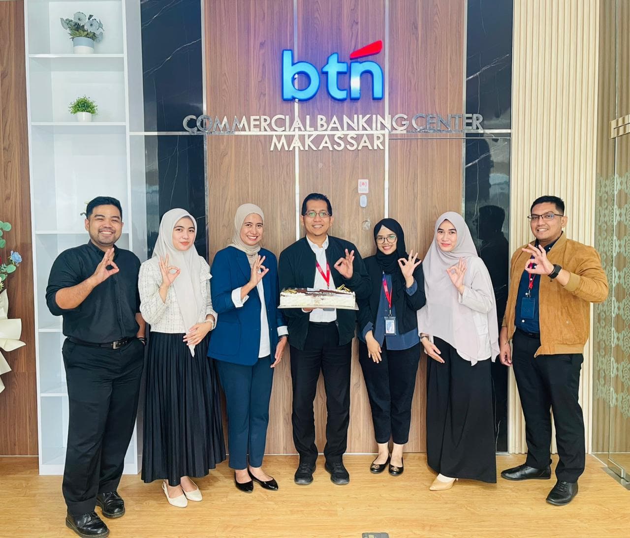 Silaturahim Tiga Maha Rewa pada Apresiasi HUT BTN di Kantor BTN CBC Makassar